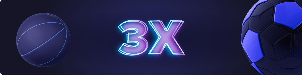 3x Wager Progression on Sports Bets! 3x Wager Progression on Sports Bets!
